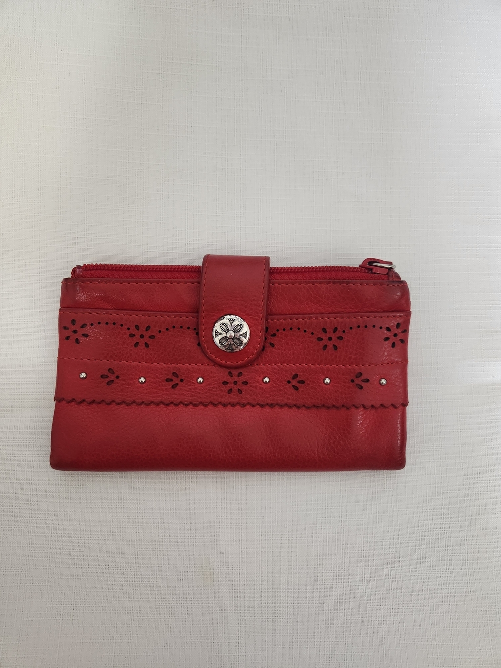 Brighton Red Leather Women's Wallet